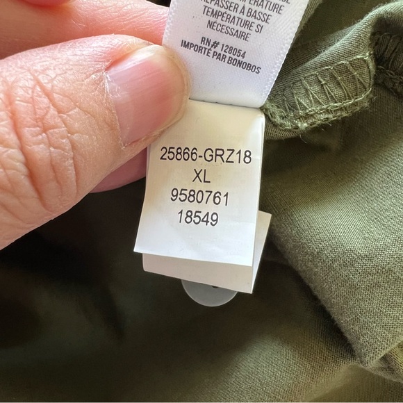 Bonobos Olive Green Short Sleeve Riviera Button Up Slim Fit Men’s Size XL - Picture 5 of 5